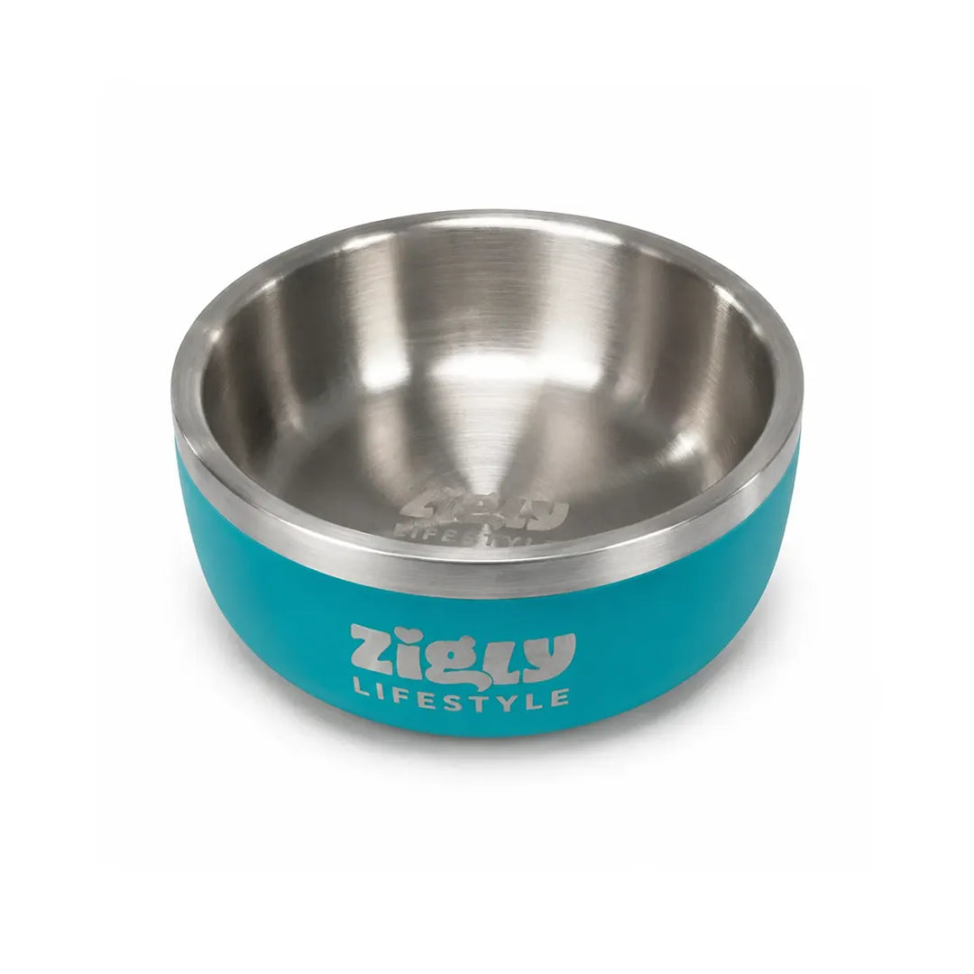 ZL Ultimate Double Walled Dog Bowl - Teal