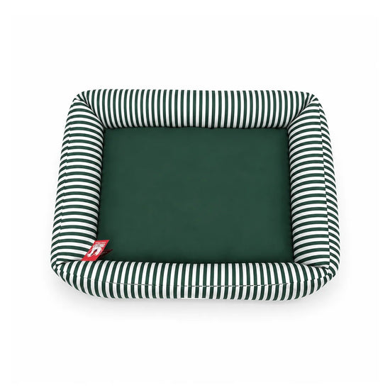 ZL Green Stripe Lounger Dog Bed