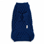 Zigly Lifestyle Winter Tails Classic Cable Knit Dog Sweater - Blue