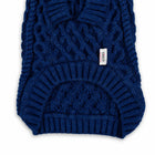 Zigly Lifestyle Winter Tails Classic Cable Knit Dog Sweater - Blue