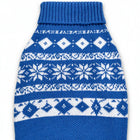 Zigly Lifestyle Winter Tails Christmas Knit Dog Sweater - Frost Blue