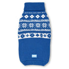Zigly Lifestyle Winter Tails Christmas Knit Dog Sweater - Frost Blue