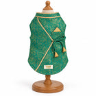 ZL Royal Teal Brocade Kurta for Dogs