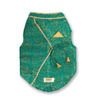 ZL Royal Teal Brocade Kurta for Dogs