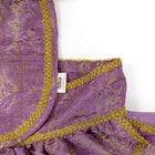 ZL Mauve Brocade Lehenga for Dogs