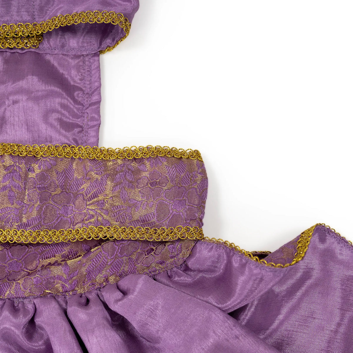 ZL Mauve Brocade Lehenga for Dogs