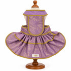 ZL Mauve Brocade Lehenga for Dogs