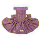 ZL Mauve Brocade Lehenga for Dogs