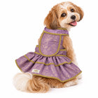 ZL Mauve Brocade Lehenga for Dogs