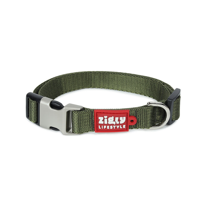 ZL Classic Olive Green Dog Collar