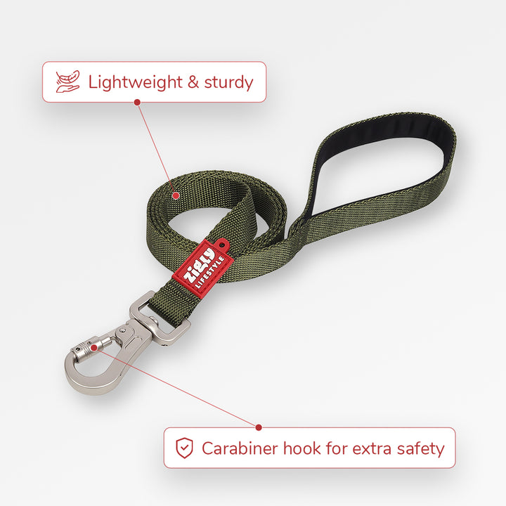 ZL Classic Leash Olive Green
