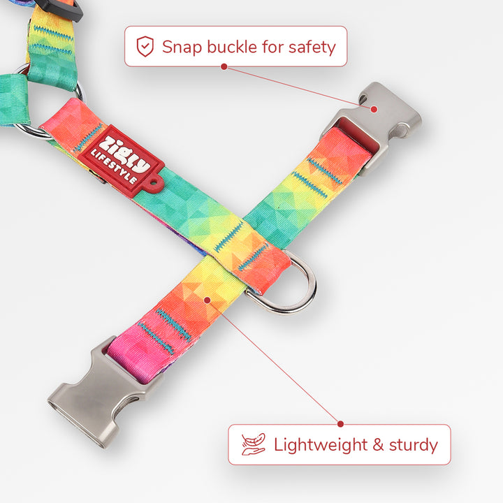 ZL Rainbow Dog Harness