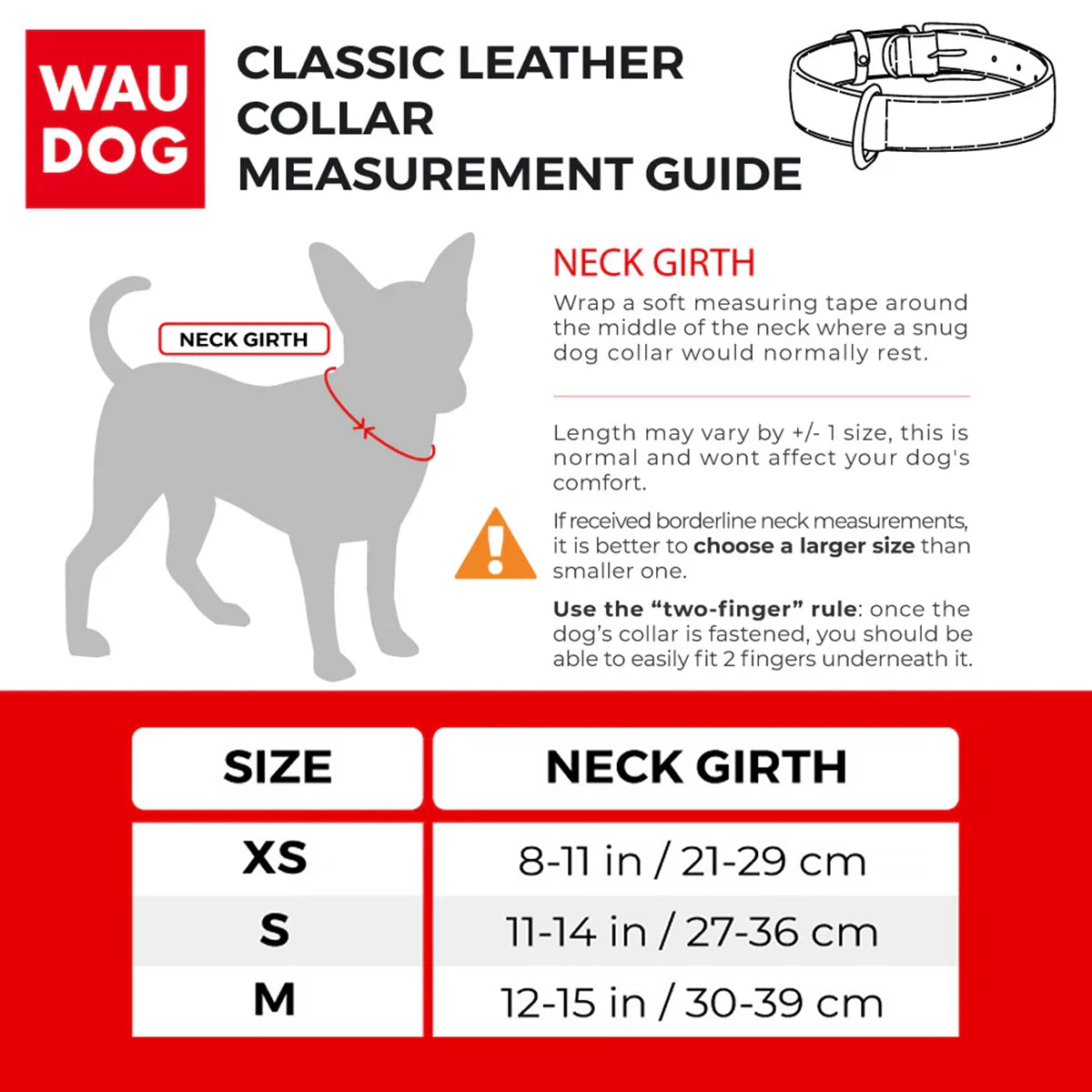 Waudog Genuine Leather Batman Pattern Dog Collar Black