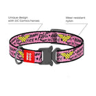 Waudog Wonder Woman Pattern Metal Fastex Nylon Dog Collar
