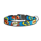 Waudog WOW Pattern Metal Fastex Nylon Dog Collar