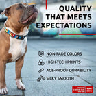 Waudog WOW Pattern Metal Fastex Nylon Dog Collar