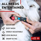 Waudog WOW Pattern Metal Fastex Nylon Dog Collar