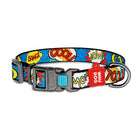 Waudog WOW Pattern Metal Fastex Nylon Dog Collar