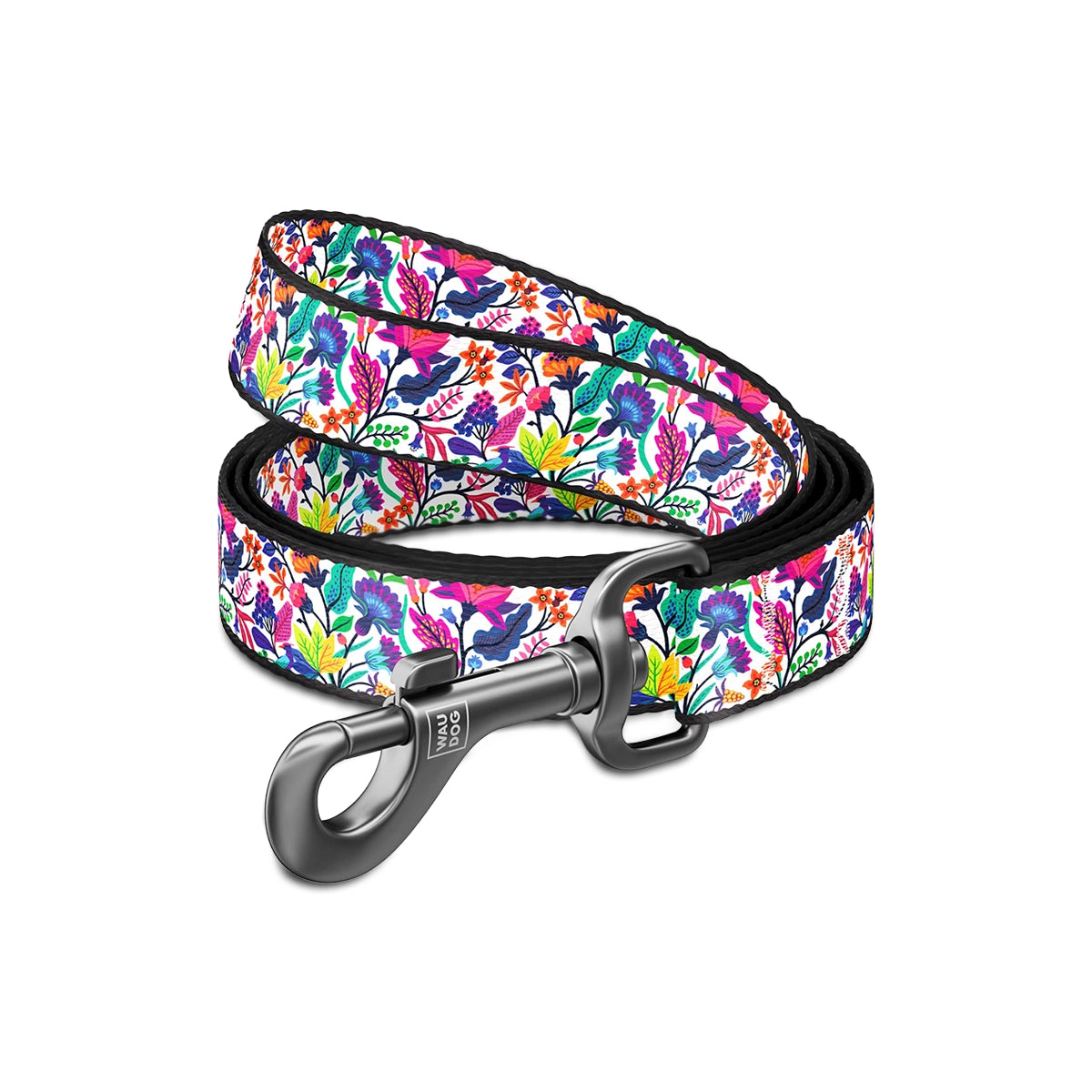 Waudog Magic Flowers Pattern Nylon Dog Leash
