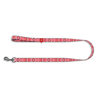 Waudog Etno Red Pattern Nylon Dog Leash
