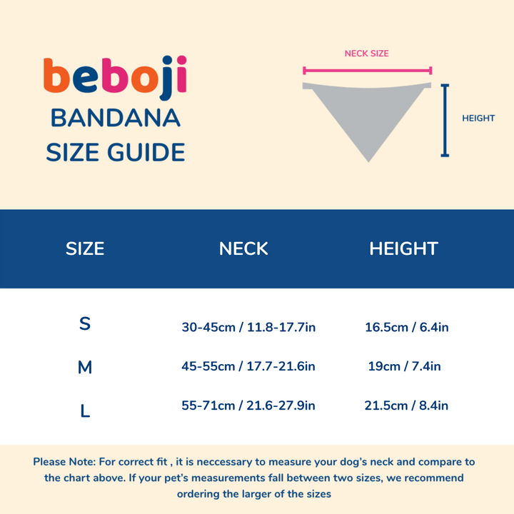 beboji Hawaiian Heart Dog Bandana - M