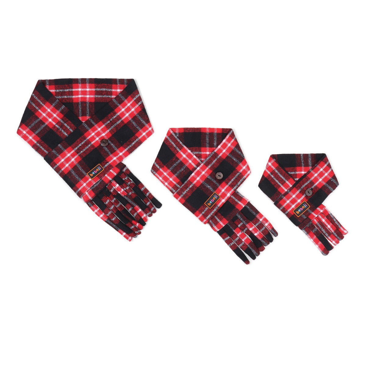 beboji Tartan Checks Muffler for Dogs & Cats