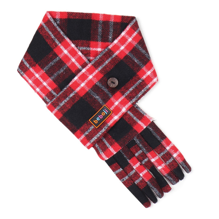 beboji Tartan Checks Muffler for Dogs & Cats