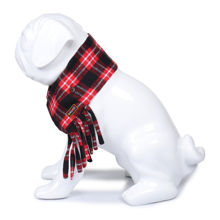 beboji Tartan Checks Muffler for Dogs & Cats
