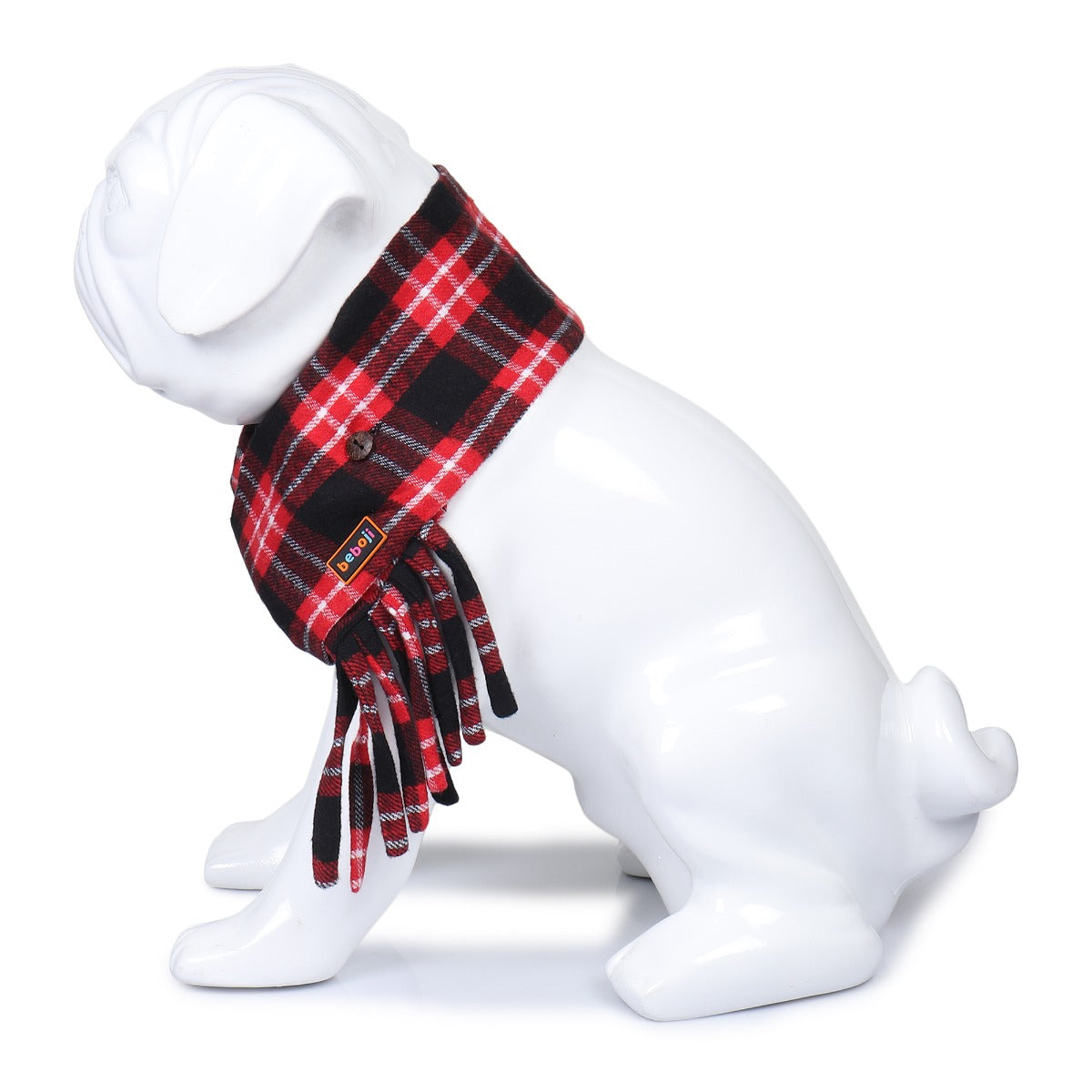 beboji Tartan Checks Muffler for Dogs & Cats