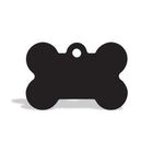 Zigly Personalised Dog & Cat Name Tag  Bone  Black - Small - Zigly