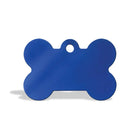 Zigly Personalised Dog & Cat Name Tag  Bone  Blue - Small - Zigly