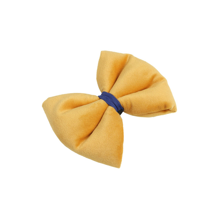Beboji Creamy Mustard Neck Tie | Detachable & Adjustable Pet Dog Bow Tie