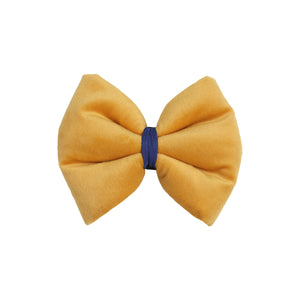 Beboji Creamy Mustard Neck Tie | Detachable & Adjustable Pet Dog Bow Tie