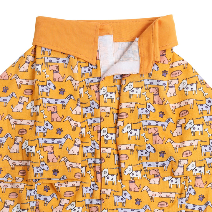beboji Pack Of Dogs Orange Collar Shirt