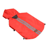 beboji Jacket Style Reflective Raincoat for Dogs with Hoodie - Red-S