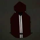 beboji Jacket Style Reflective Raincoat for Dogs with Hoodie - Red-S - Zigly