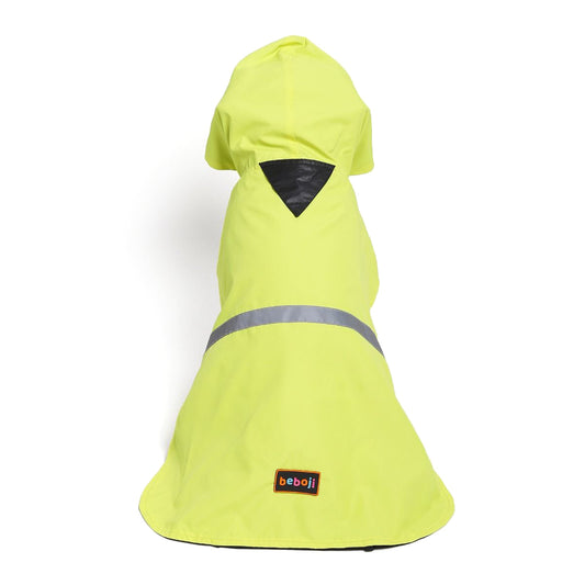 beboji Reflective Raincoat for Dogs with Hoodie -Green-S - Zigly