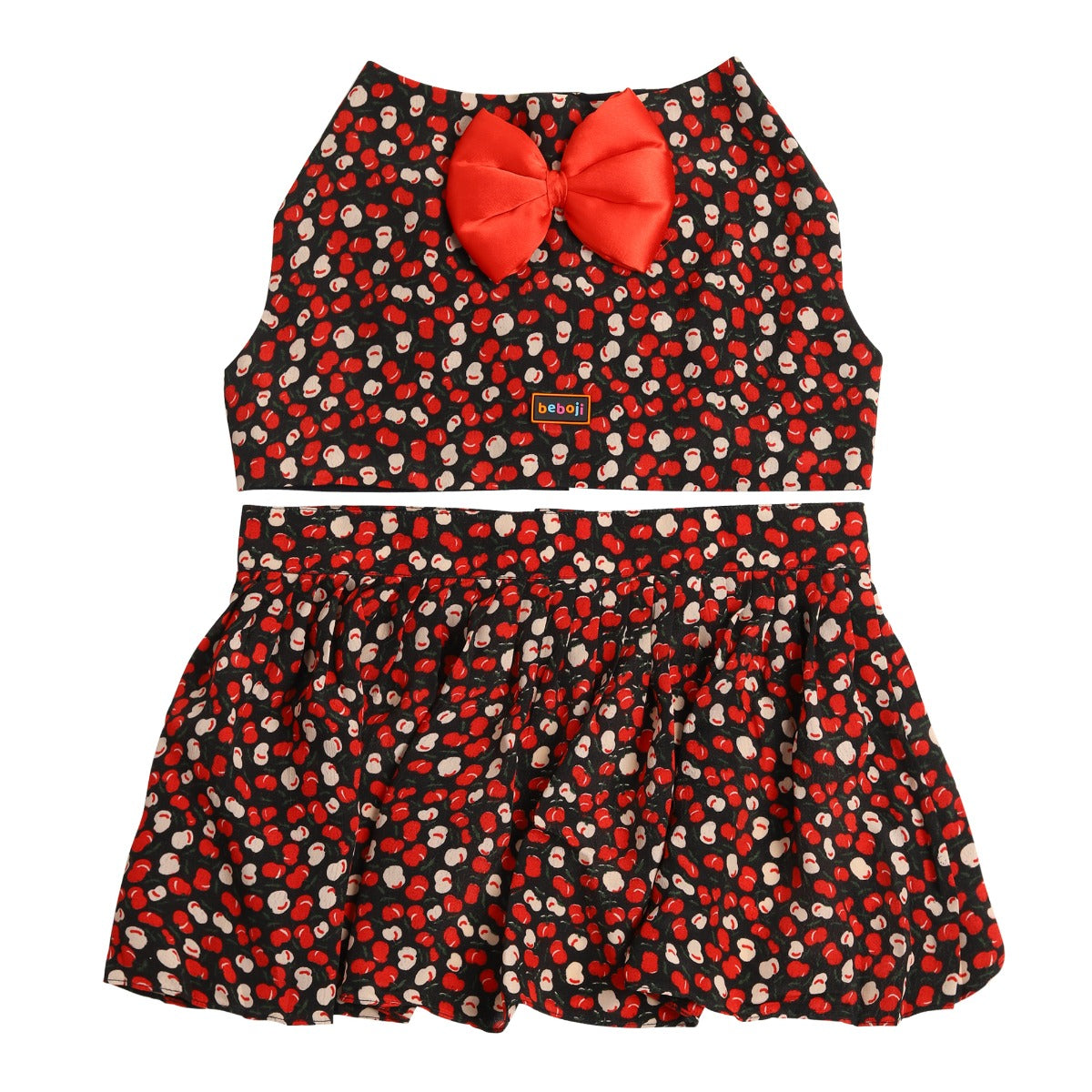 beboji-cherry-printed-flare-set