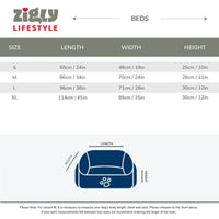 ZL Colourful Angular Lounger Dog Bed