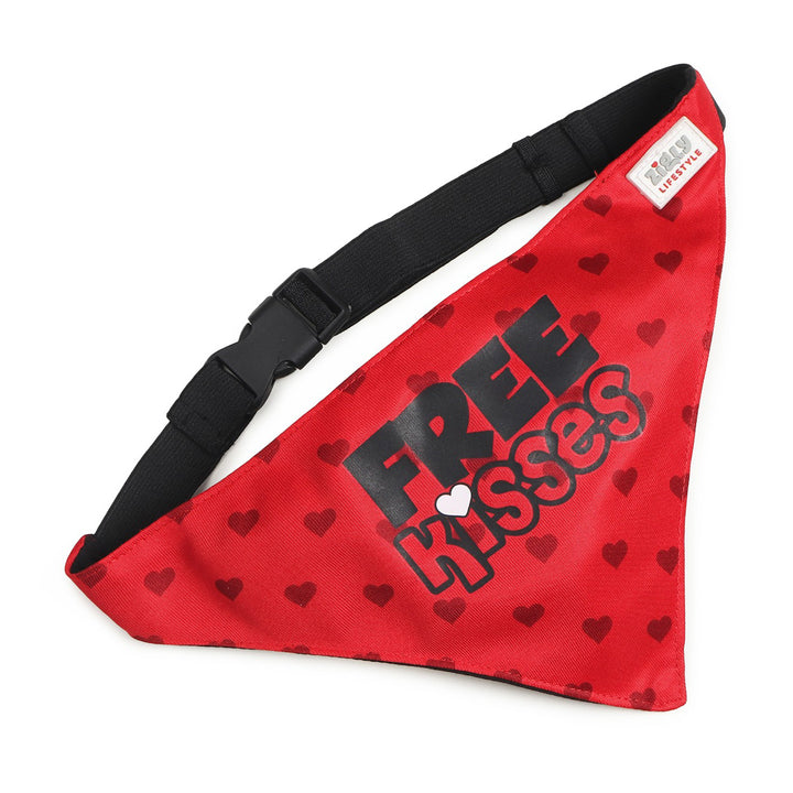 ZL Free Kisses Dog Bandana
