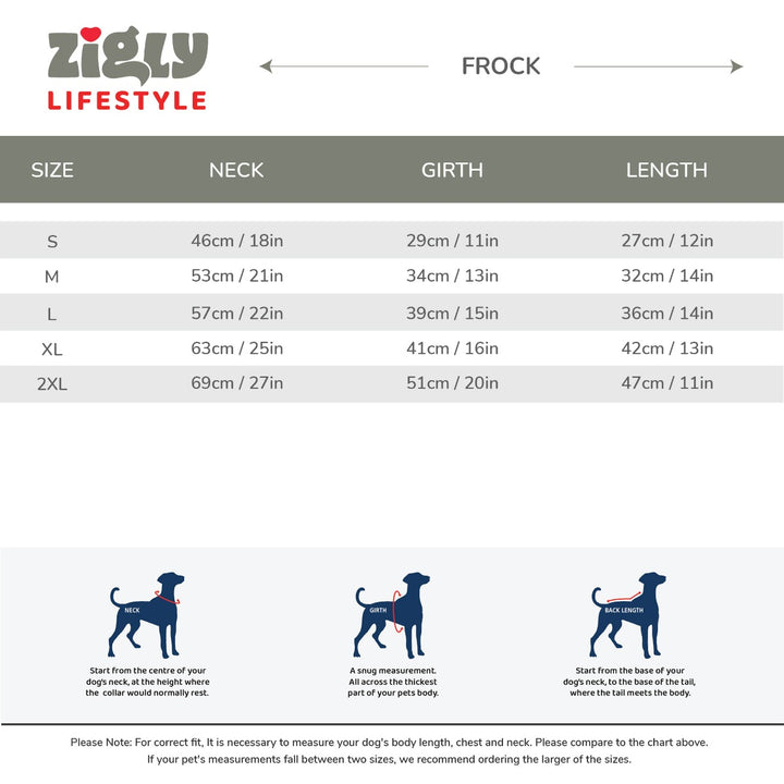 ZL Colourful Splash Dog Frock