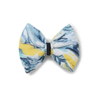 ZL Marble Print Ribbon Dog Bow Tie - Zigly
