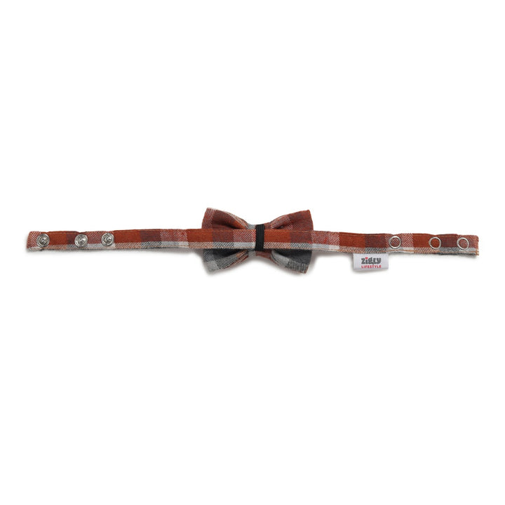 Zl Chocolatey Check Dog & Cat Bow-Tie-Small