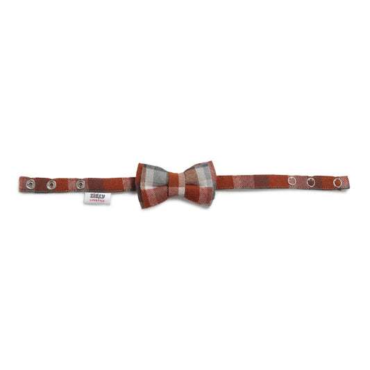 Zl Chocolatey Check Dog & Cat Bow-Tie-Small