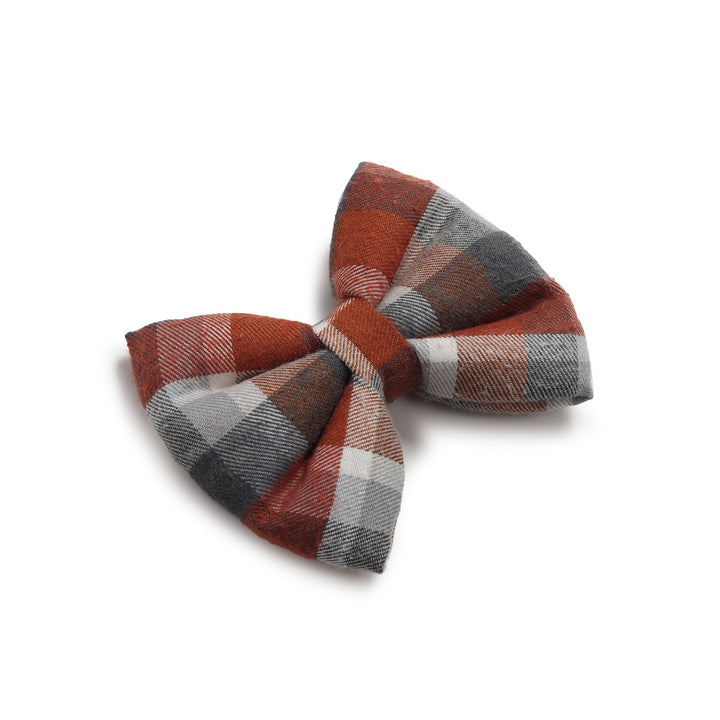 ZL Chocolatey Check Dog Bow Tie