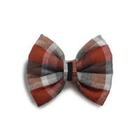 ZL Chocolatey Check Dog Bow Tie