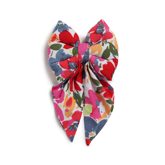 ZL Multicolour Floral Cat Bow Tie