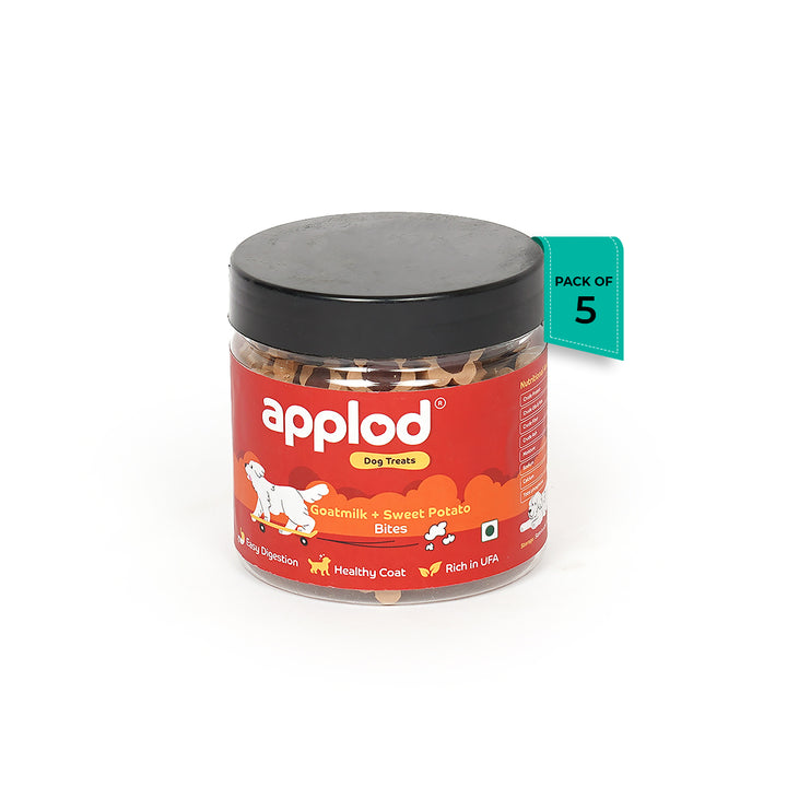 Applod Goatmilk & Sweet Potato Bites Dog Treats - 220g