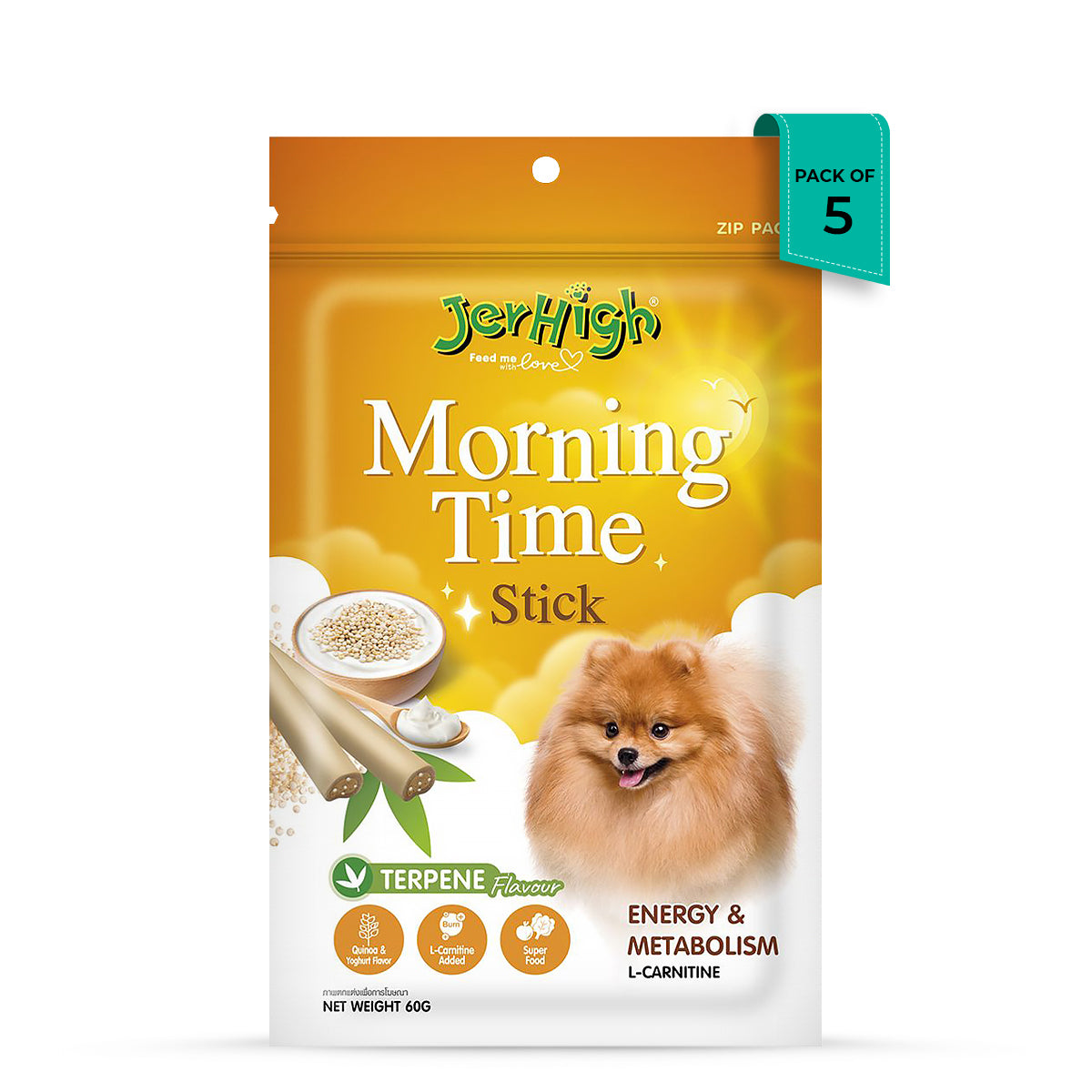 JerHigh Morning Time Stick Dog Meaty Treat - 60g