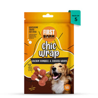 First Bark Calcium Dumbbell Chicken Wrap Dog Treat - 70g